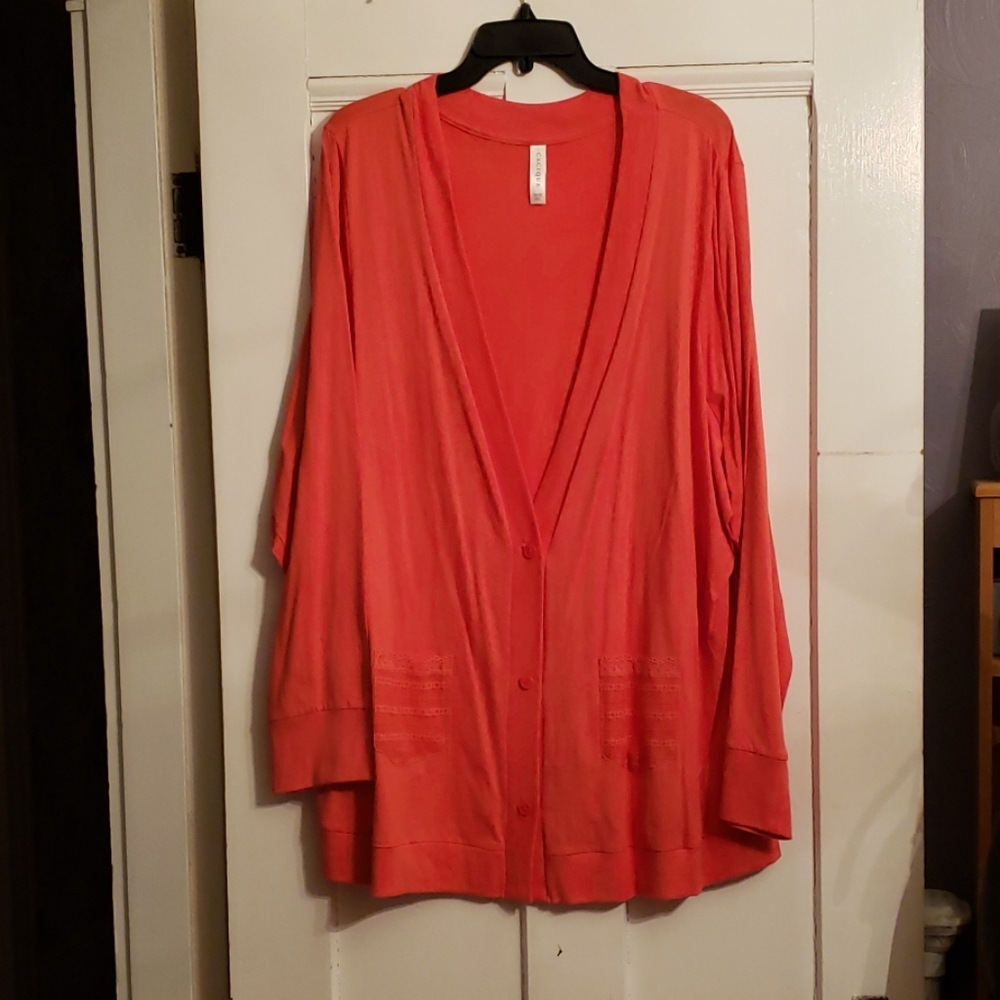 Lane Bryant Orange Cardigan